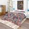 Designart 'Floral Botanical Pattern with Engraved Flowers' Bohemian & Eclectic Bedding Set - Duvet Cover & Shams